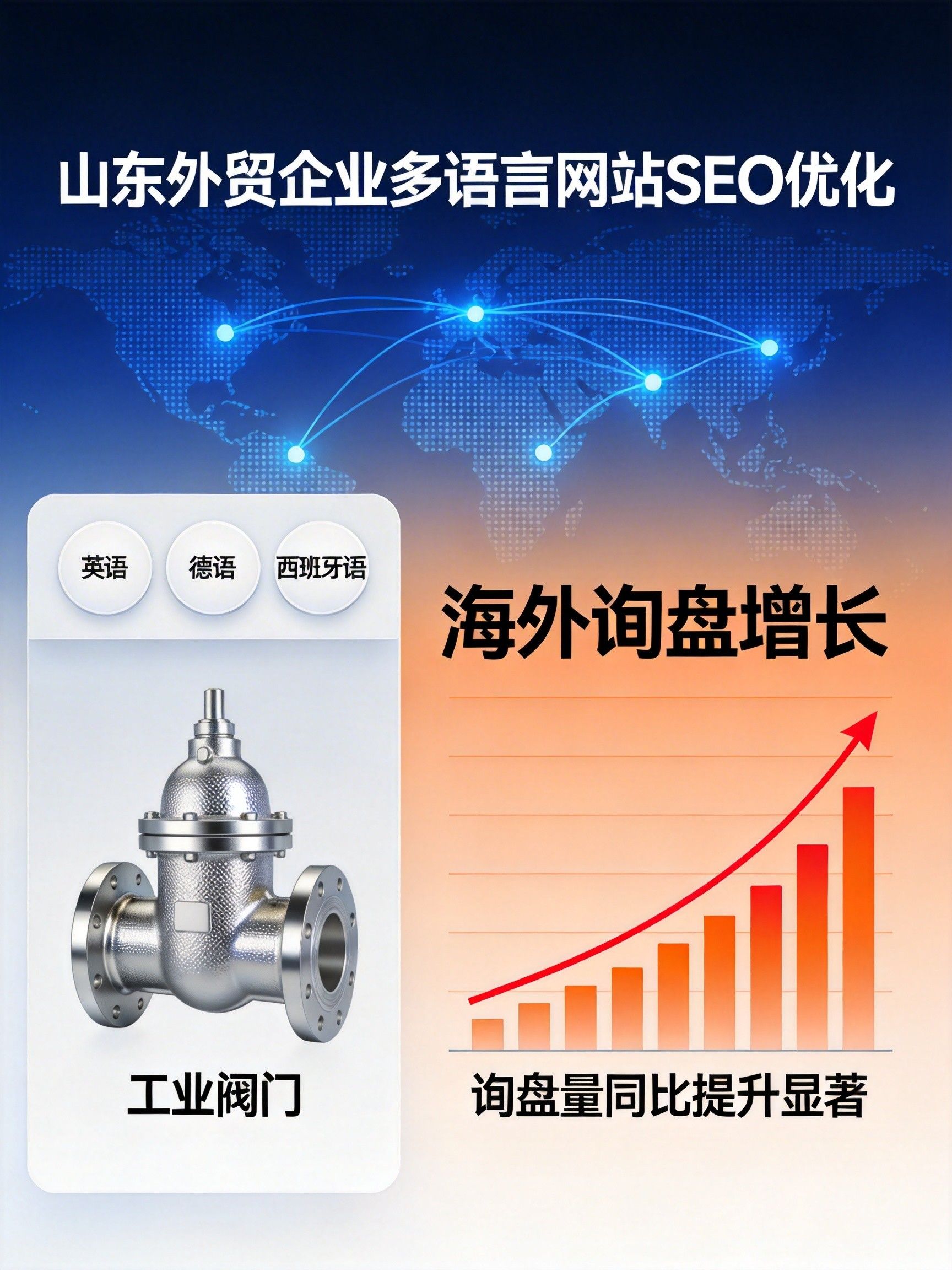 山东外贸企业多语言网站SEO案例